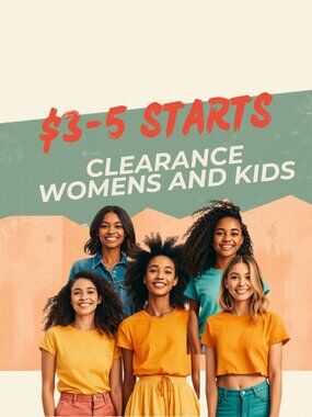 LIVE SHOW TONIGHT AT 5PM PST - KIDS AND WOMENS CLOTHING CLEARANCE